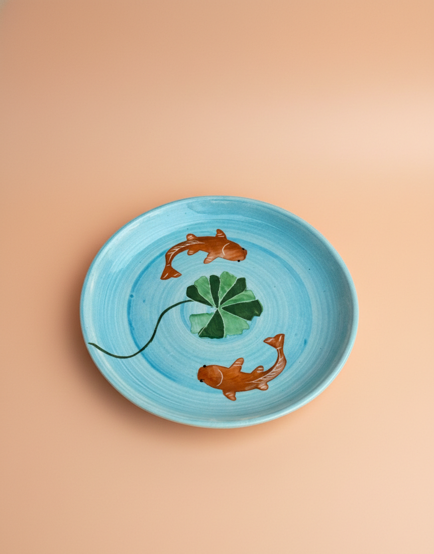 Koi Mulaqaat Handpainted Ceramic Plate (7inches)