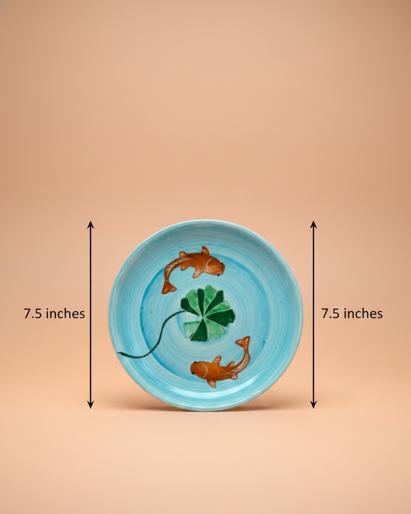 Koi Mulaqaat Handpainted Ceramic Plate (7inches)