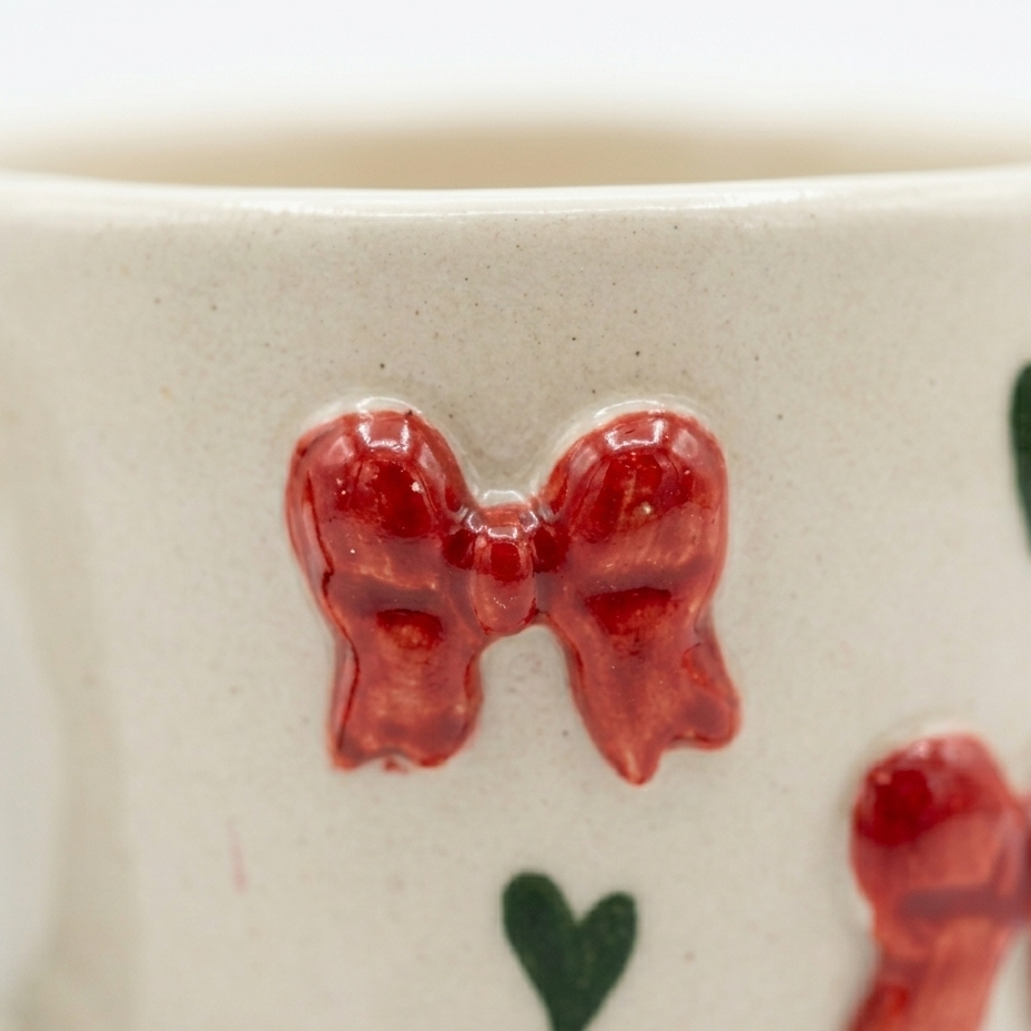 Coquette Bows Mug - Red