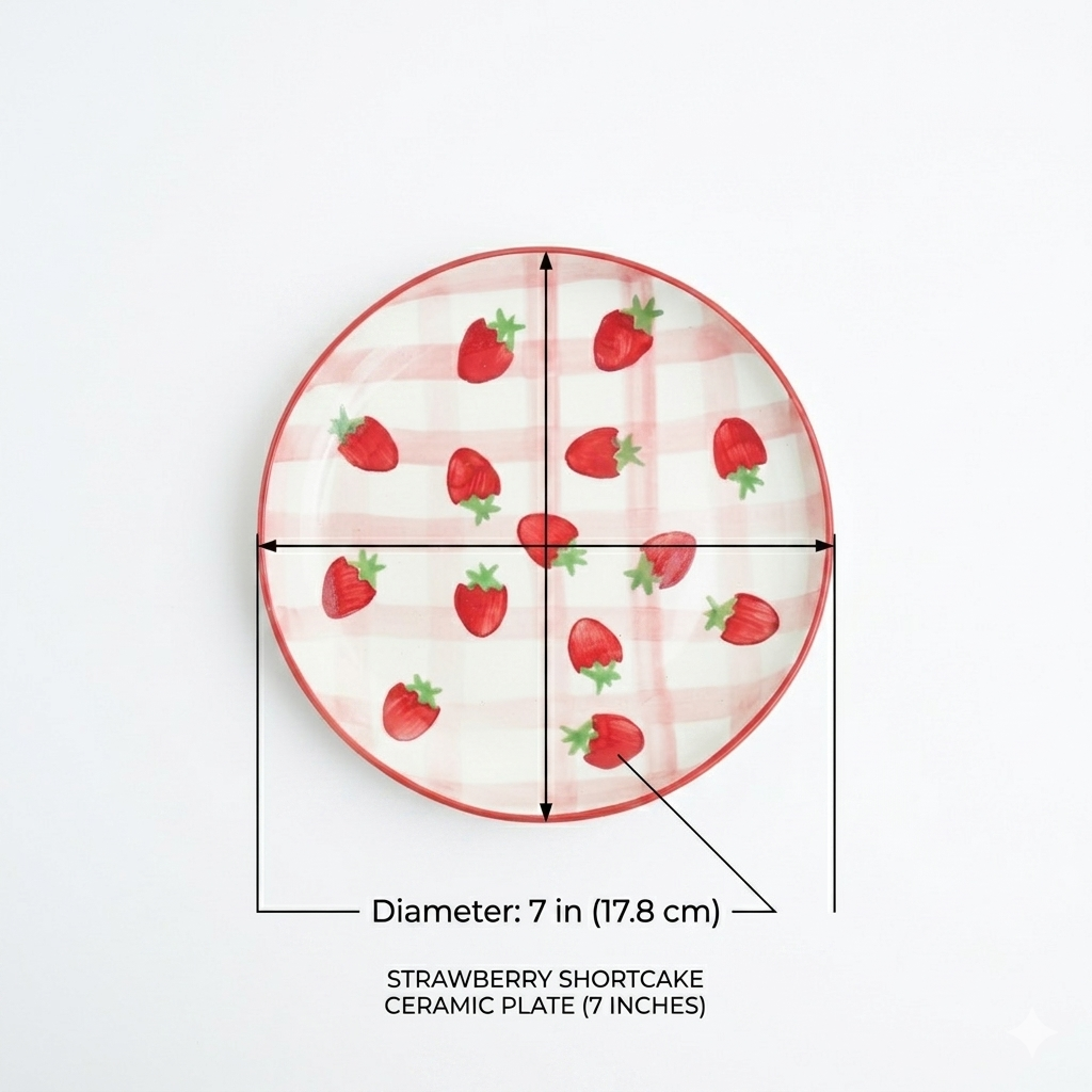 Strawberry Shortcake Plate – (7 Inches )