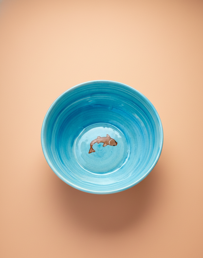 Koi Mulaqaat Fish Ceramic Bowl - Large