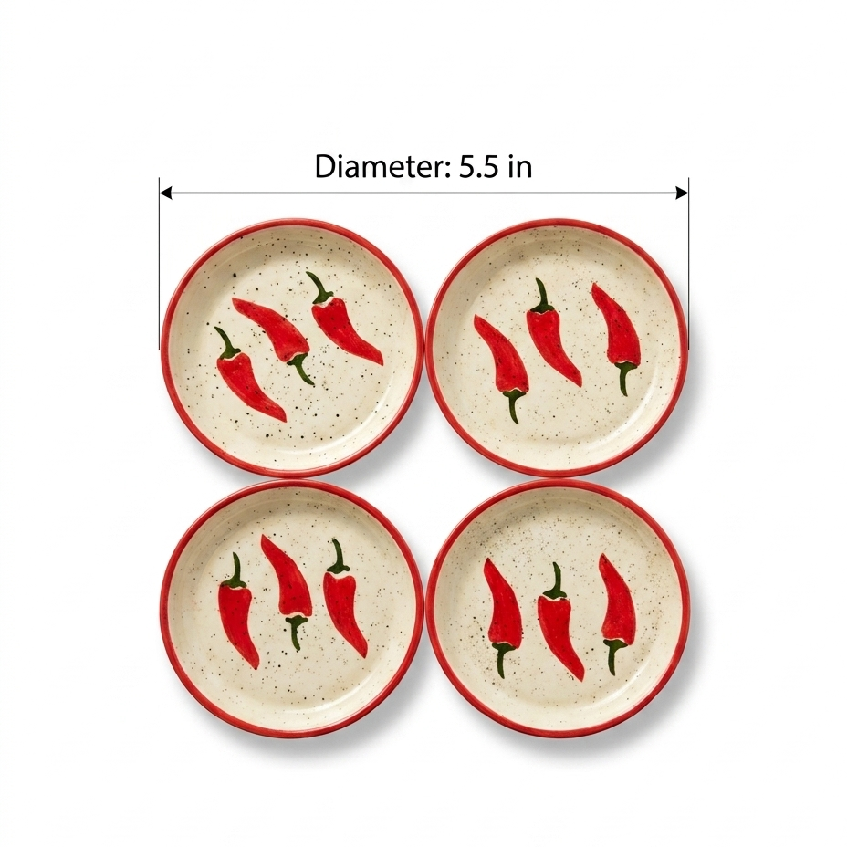 Keep It Spicy Ceramic Tapas Set of 4