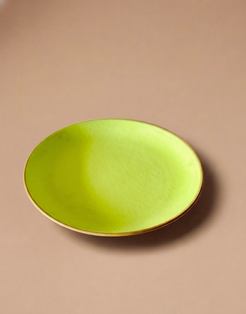 Lime Green Dinner Plates (10 Inches )
