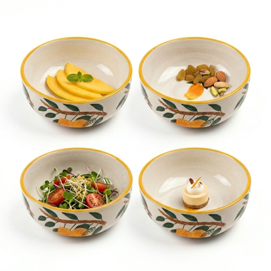 Mango Mehfil Ceramic Bowl - Large