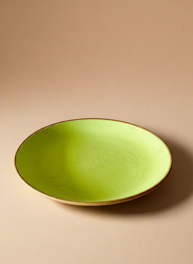 Lime Green Dinner Plates (10 Inches )