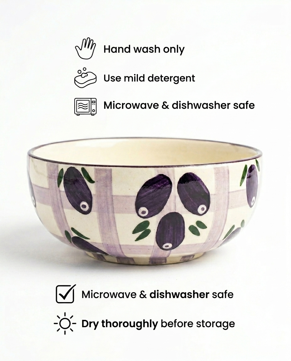 Jamun Junction Handpainted Ceramic Small Bowls