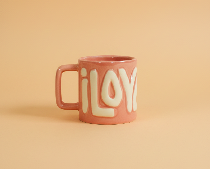 I Love You Pink Mug