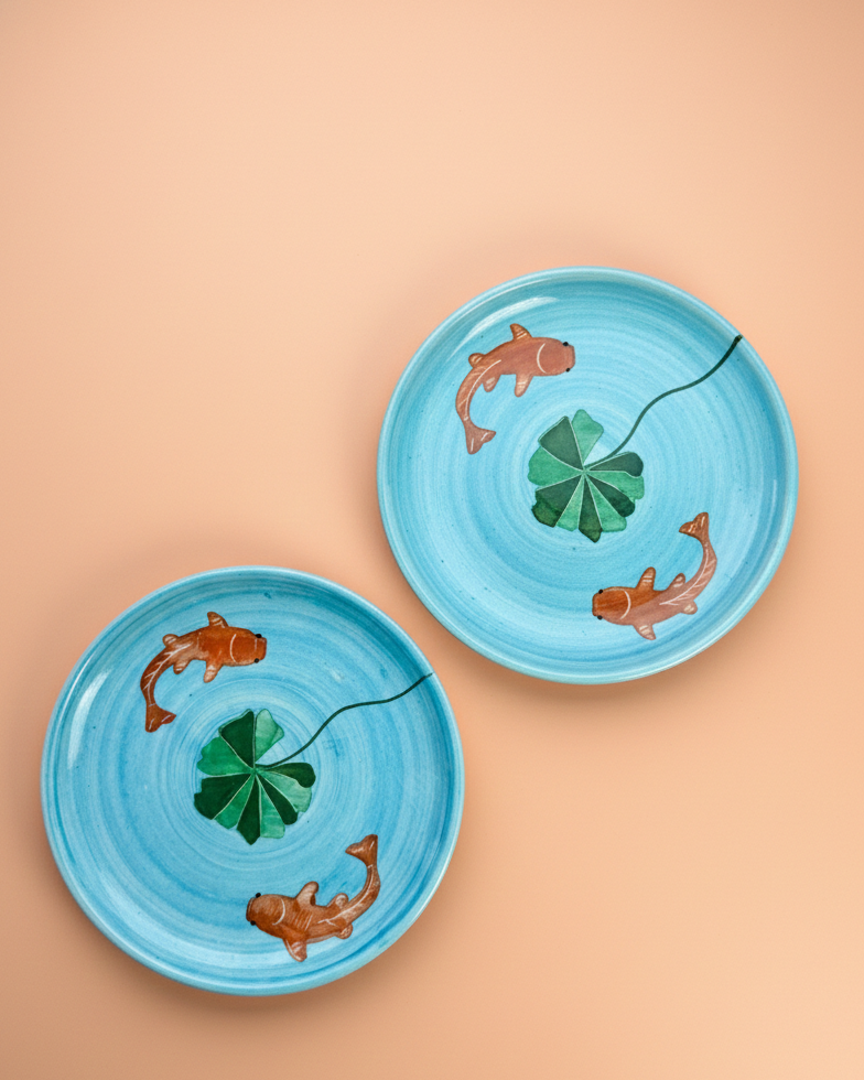 Koi Mulaqaat Handpainted Ceramic Plate (7inches)