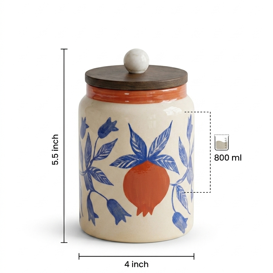 Anaar Bazaar Ceramic Jar - 800ml