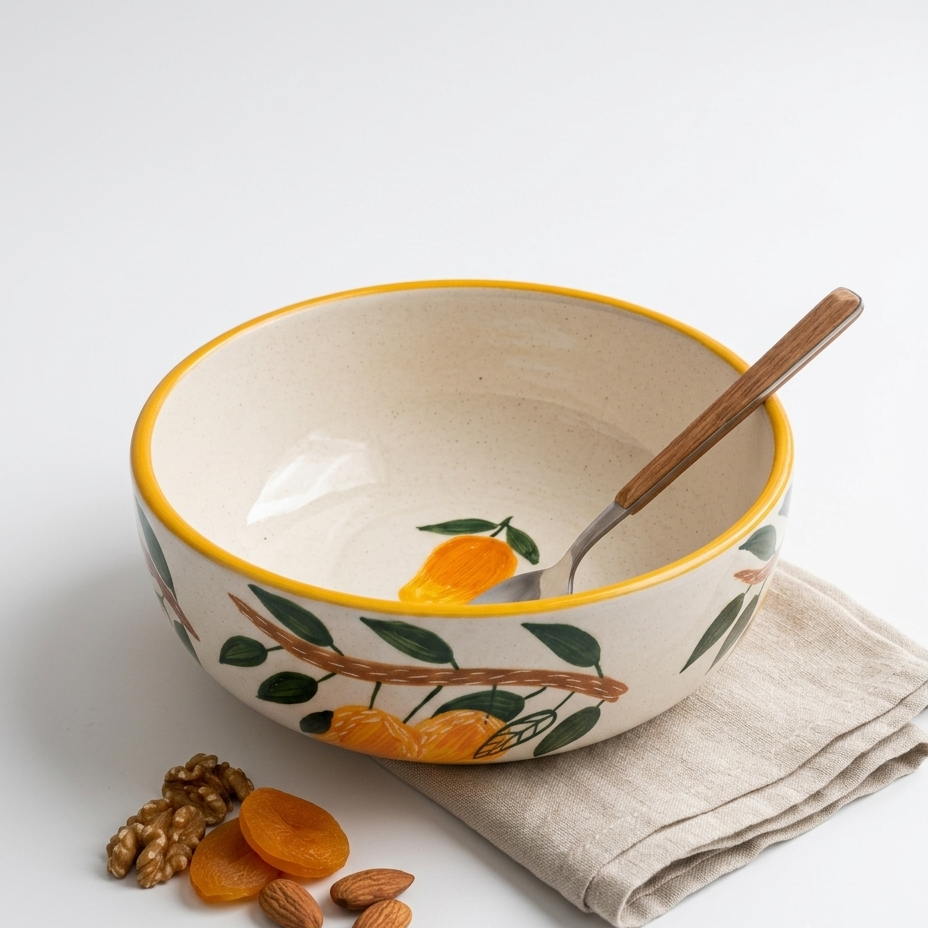 Mango Mehfil Ceramic Bowl - Large