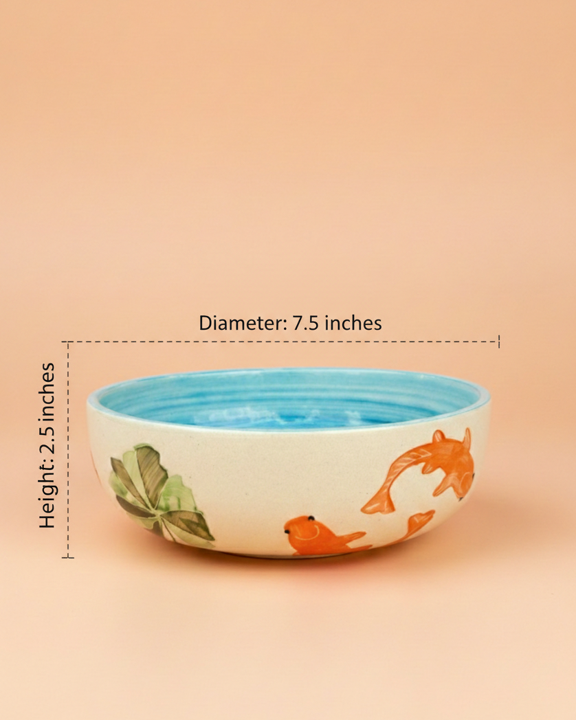 Koi Mulaqaat Fish Ceramic Bowl - Large