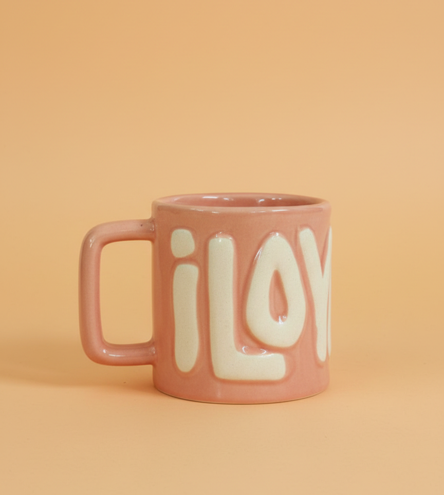 I Love You Pink Mug