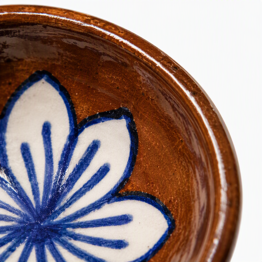 Terracotta Bloom Ceramic Diya's Set of 4