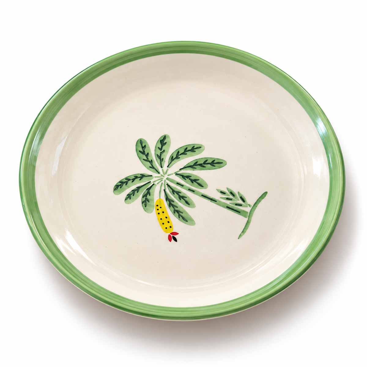 Banana Bloom Handpainted Dinner Plate (10.5 inches)