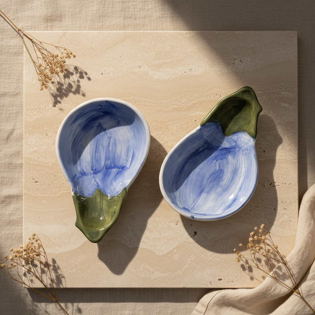 Aubergine Platters - Set of 2