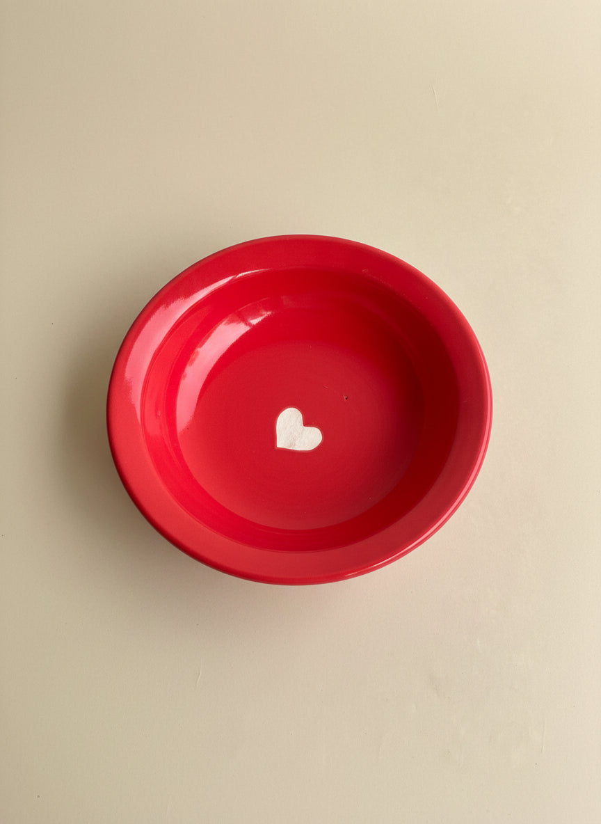 Heart of Clay – Red Ceramic Bowl