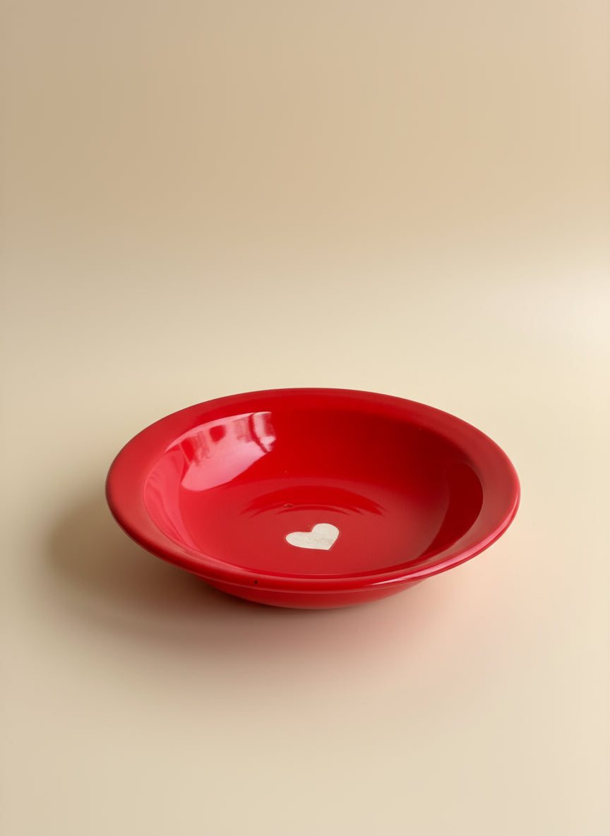 Heart of Clay – Red Ceramic Bowl