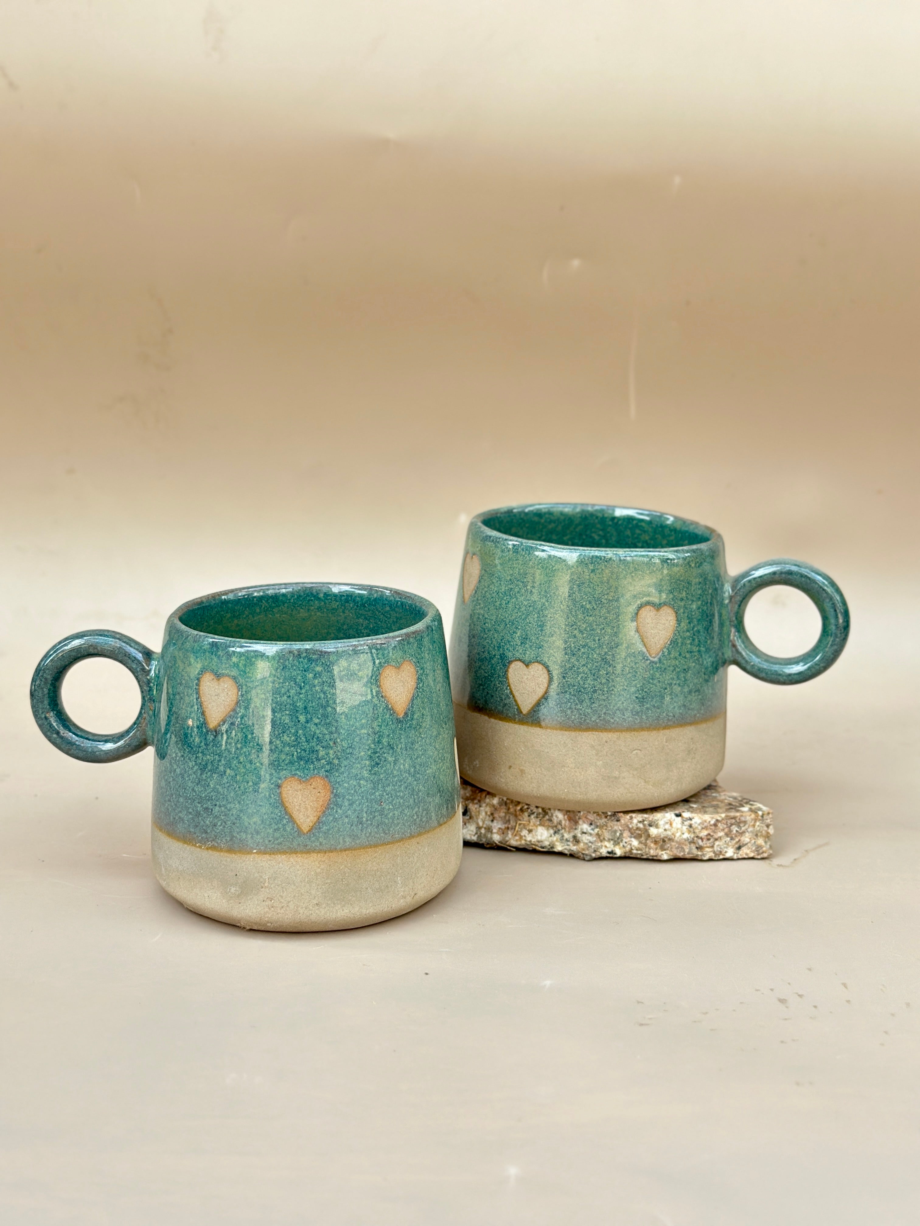 Sea Green Hearty Ceramic Mug - 450ml