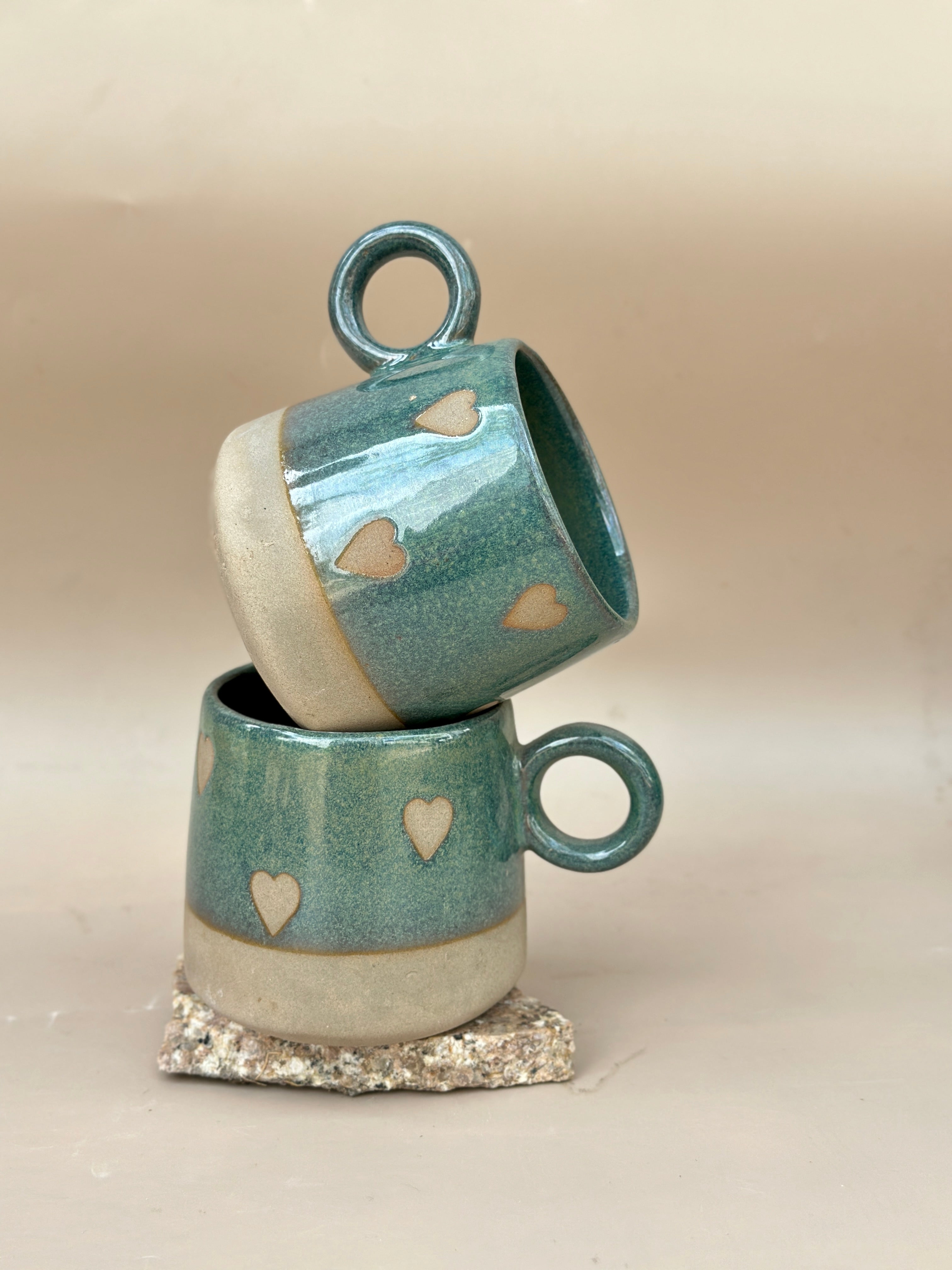 Sea Green Hearty Ceramic Mug - 450ml