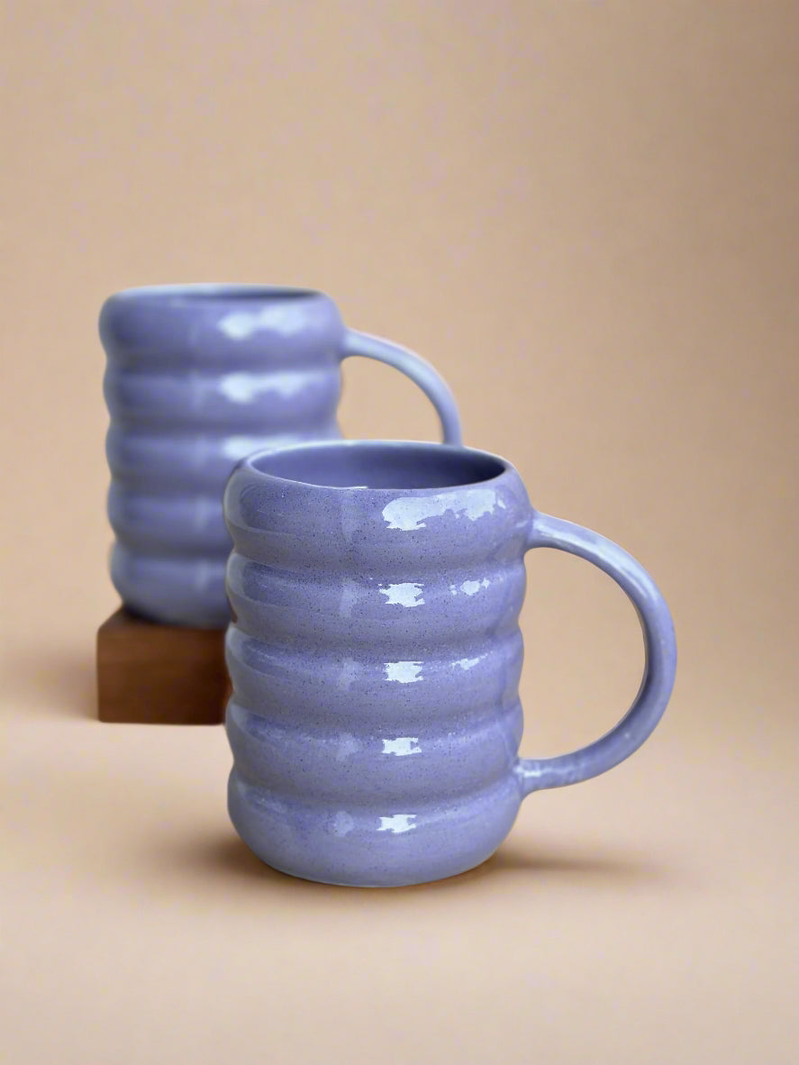 Bubble Gum Lavendar Dumbell Mugs (400ml)