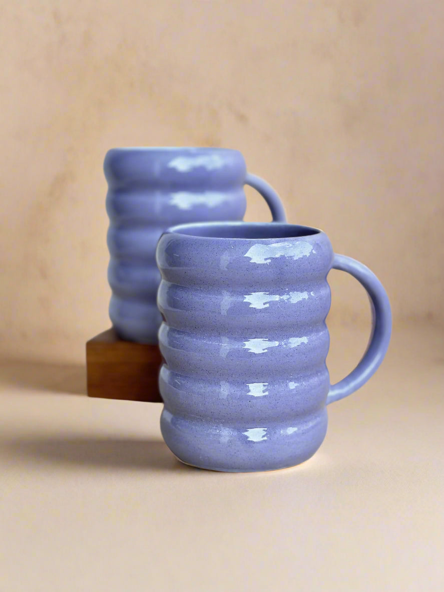 Bubble Gum Lavendar Dumbell Mugs (400ml)