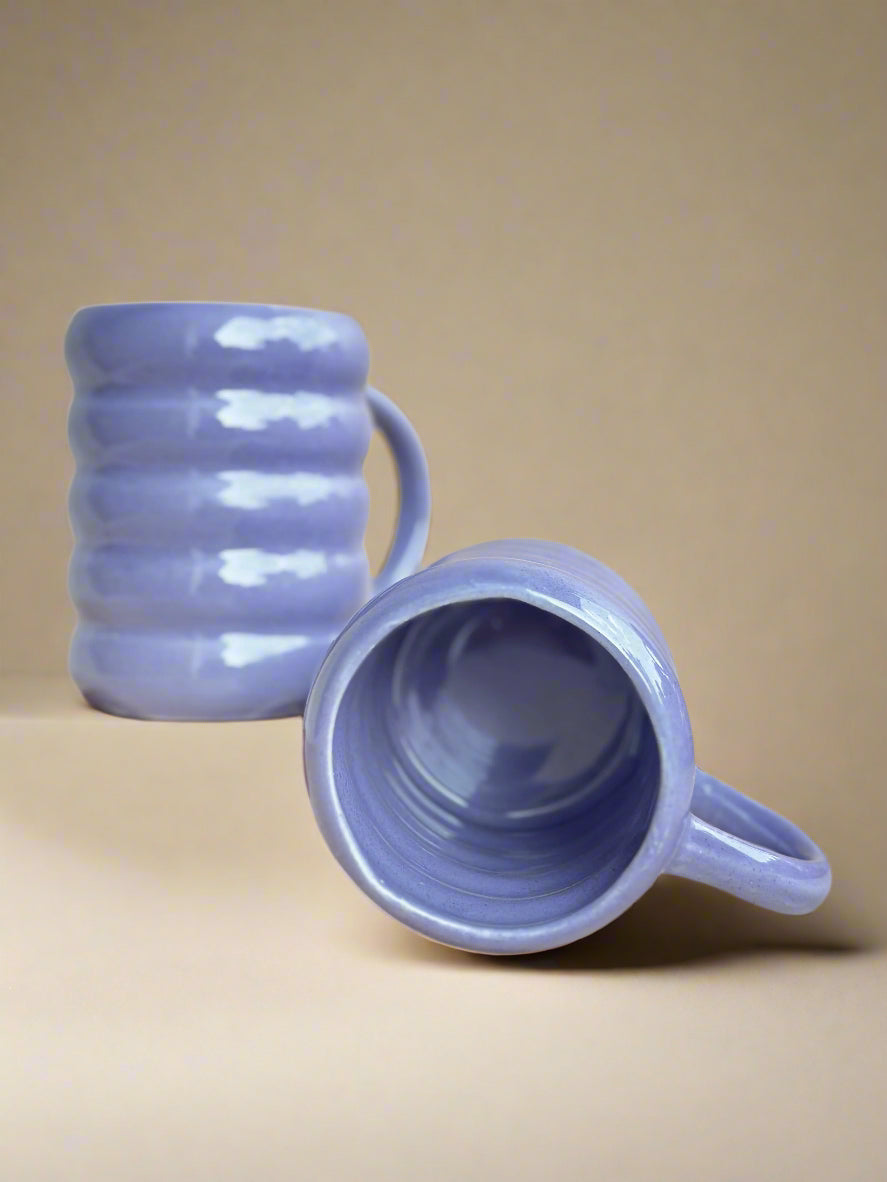 Bubble Gum Lavendar Dumbell Mugs (400ml)