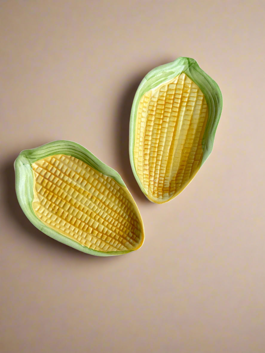 Bhutta Corn Snack Plates Set of 2