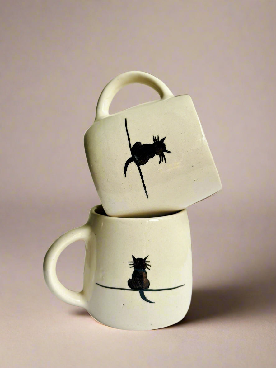 Black Cat Ceramic Mug (250ml)