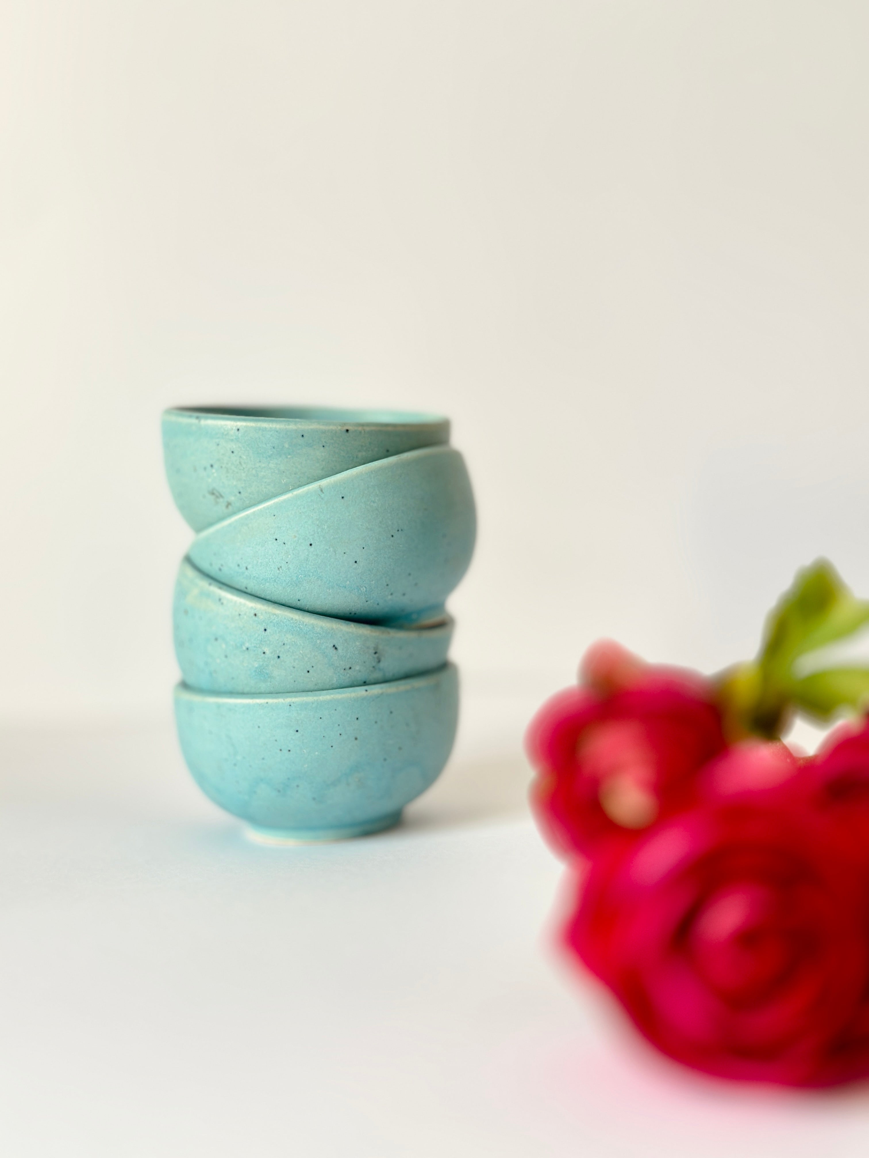 Stylish Sea Blue Nut Bowls Set of 4