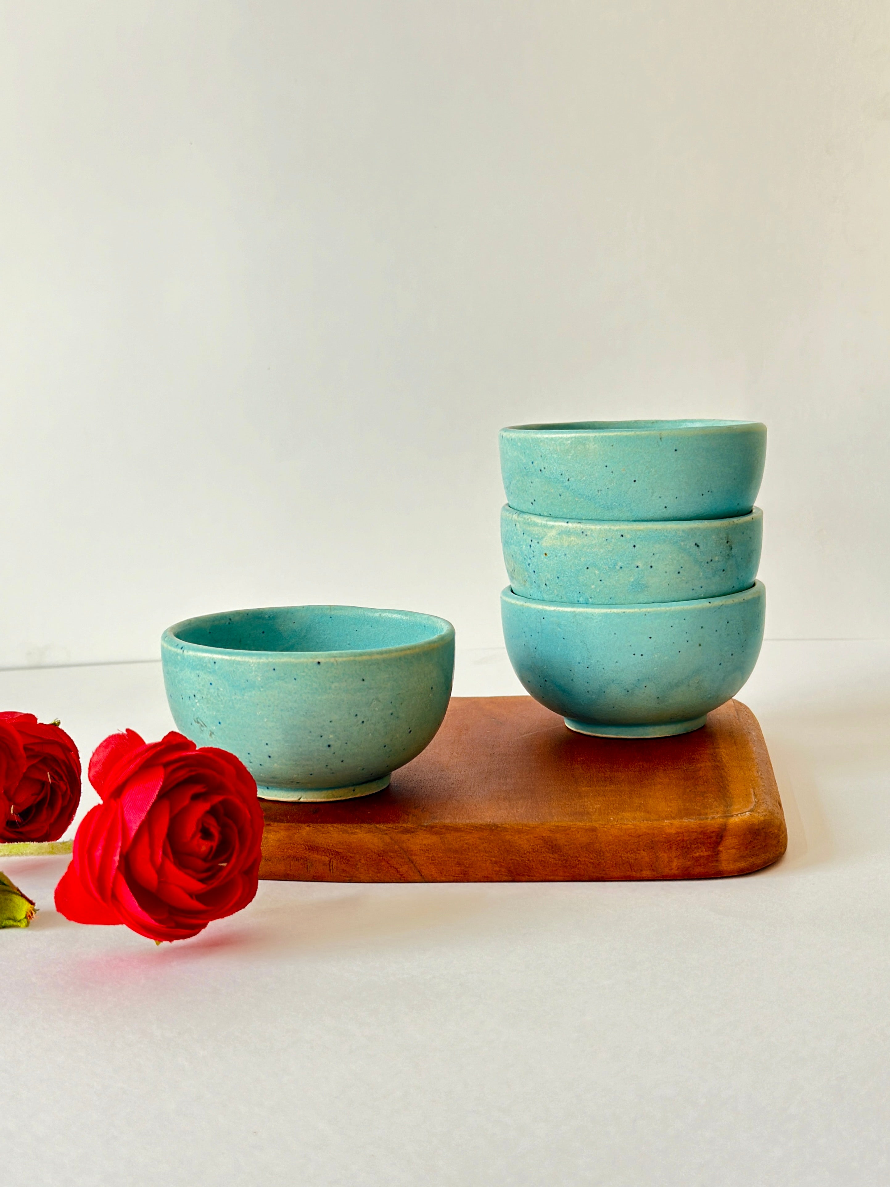 Stylish Sea Blue Nut Bowls Set of 4