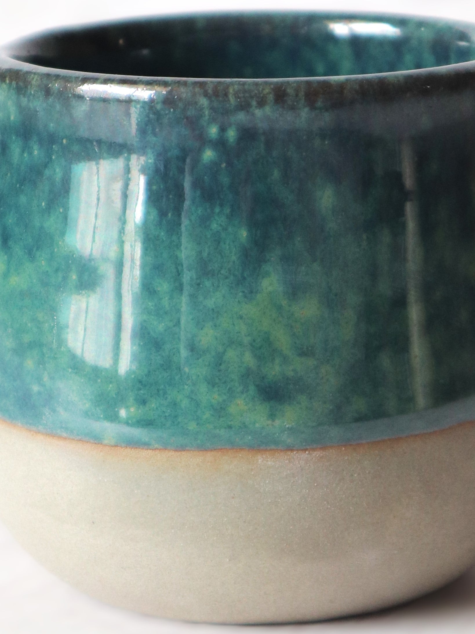 a close up of a bowl on a table