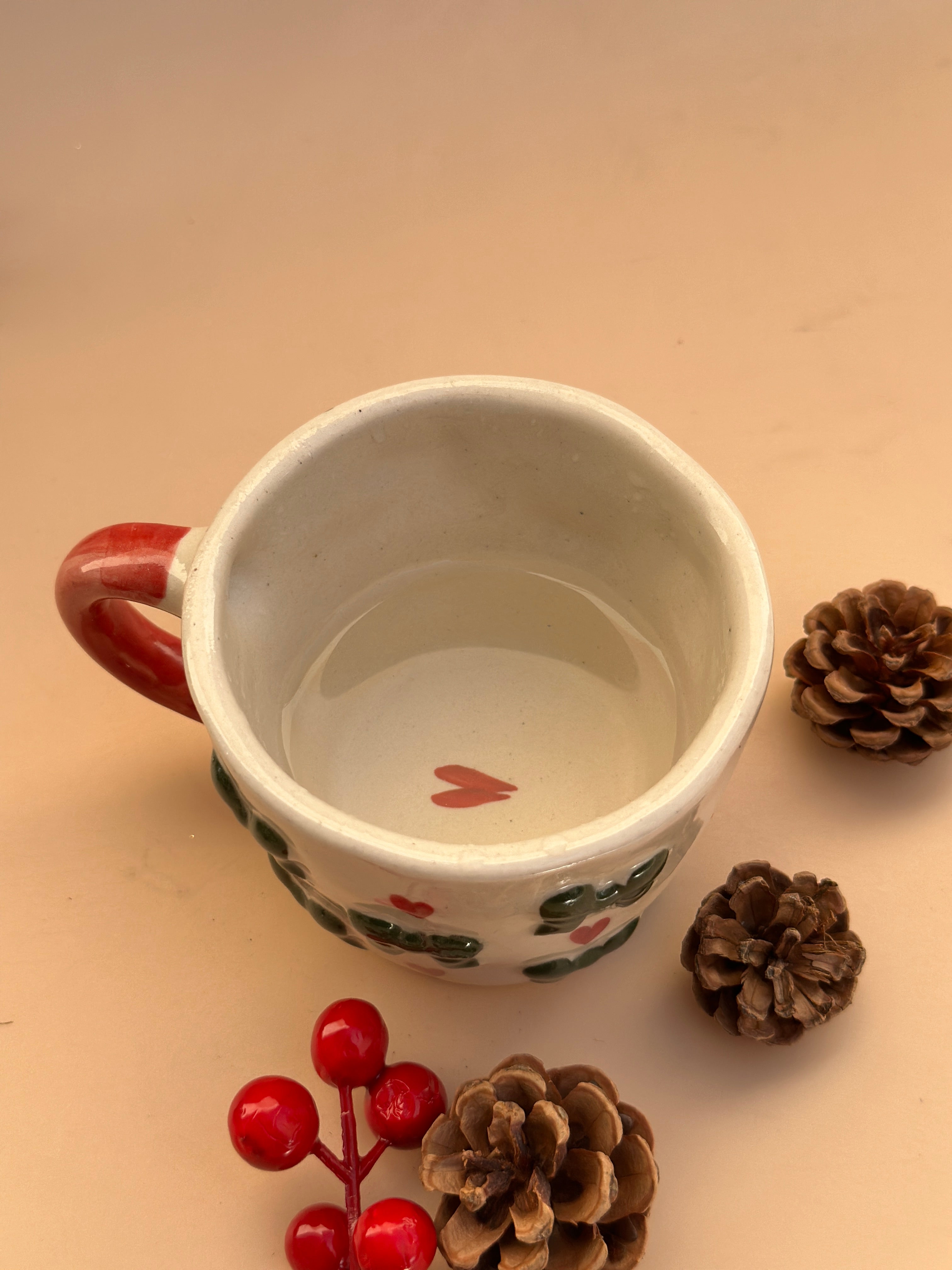 Coquette Christmas Bows Mug - Green