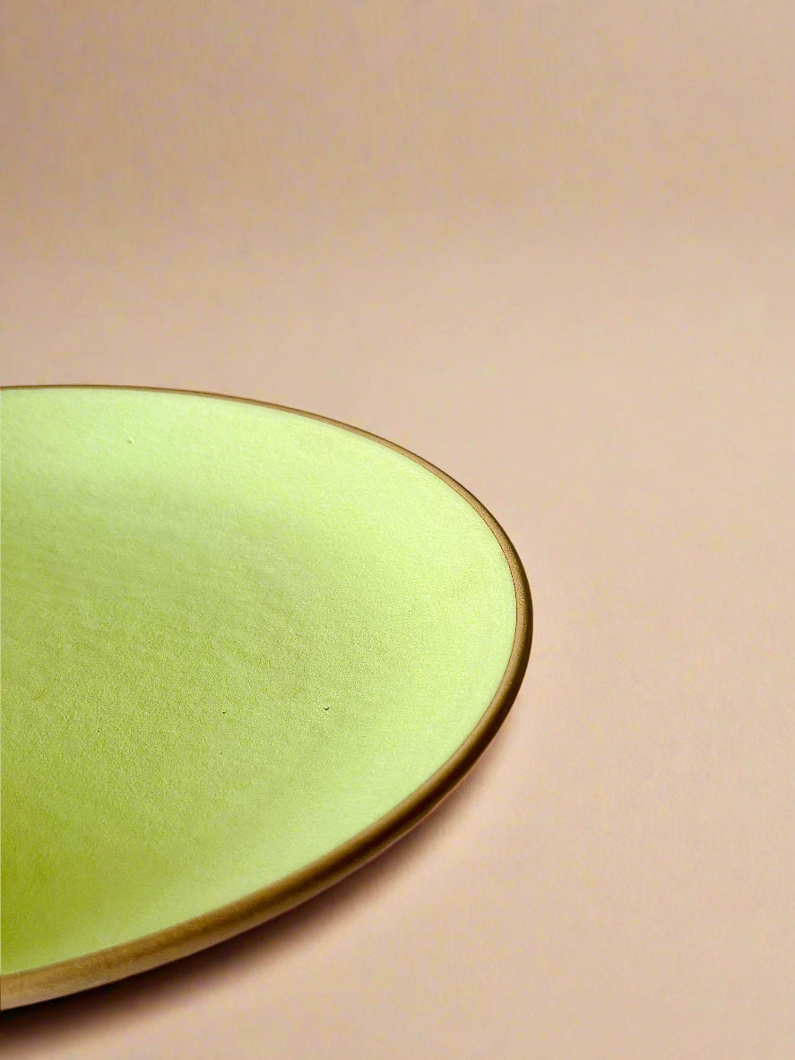 Lime Green Dinner Plates (10 Inches )