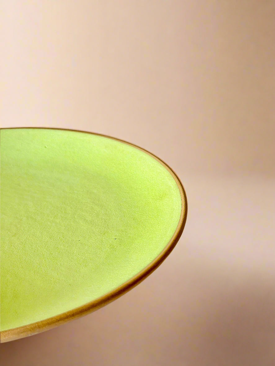 Lime Green Dinner Plates (10 Inches )