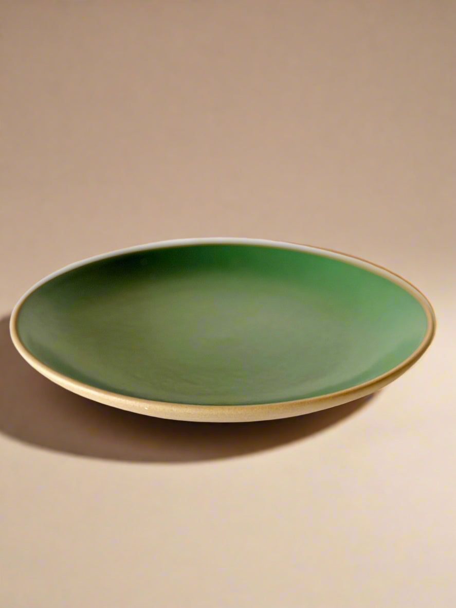 Army Green Dinner Plates (10 Inches )