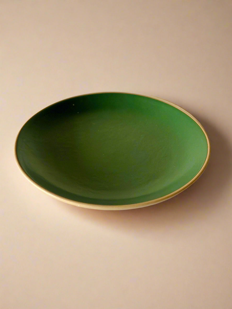 Army Green Dinner Plates (10 Inches )