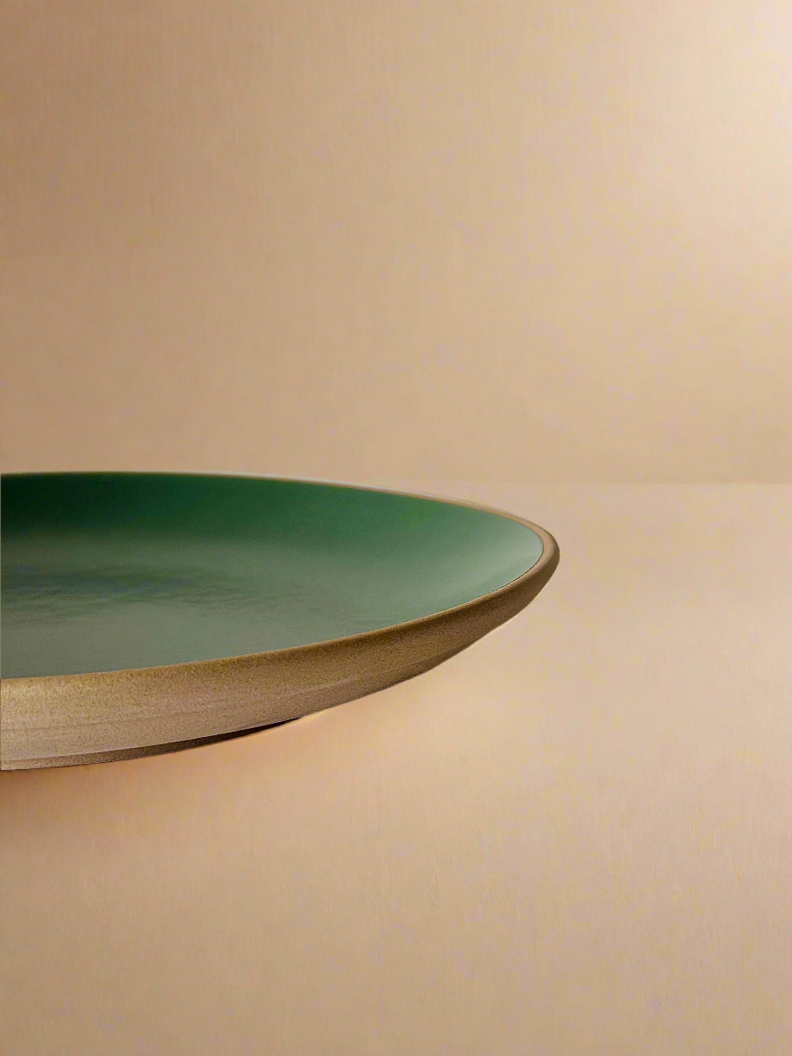 Army Green Dinner Plates (10 Inches )