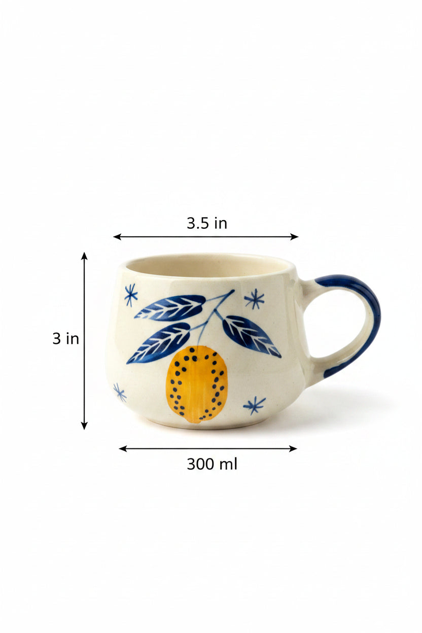 Italian Leafy Lemon Espresso mug