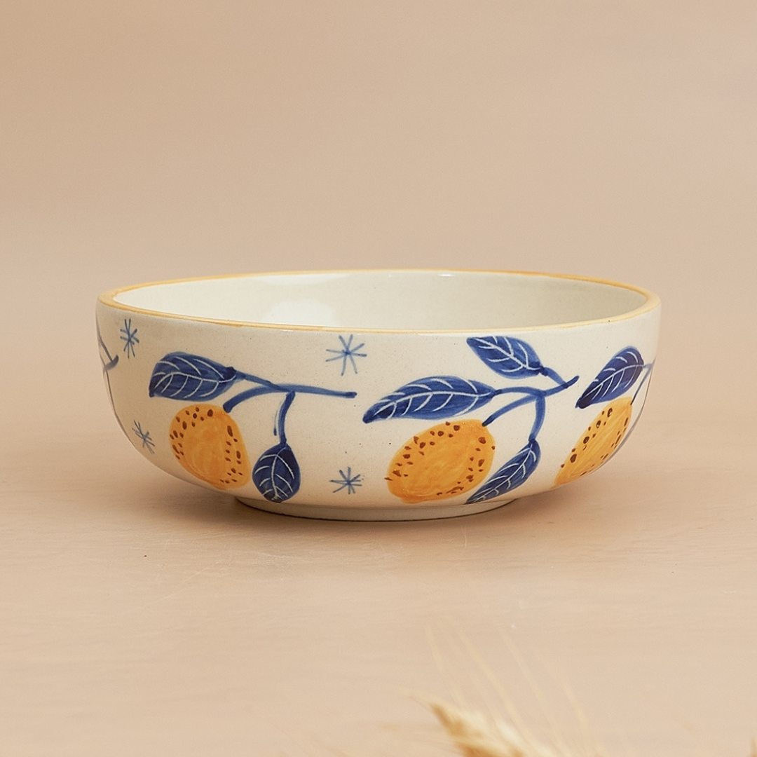Italian Leafy Lemon Large Bowl