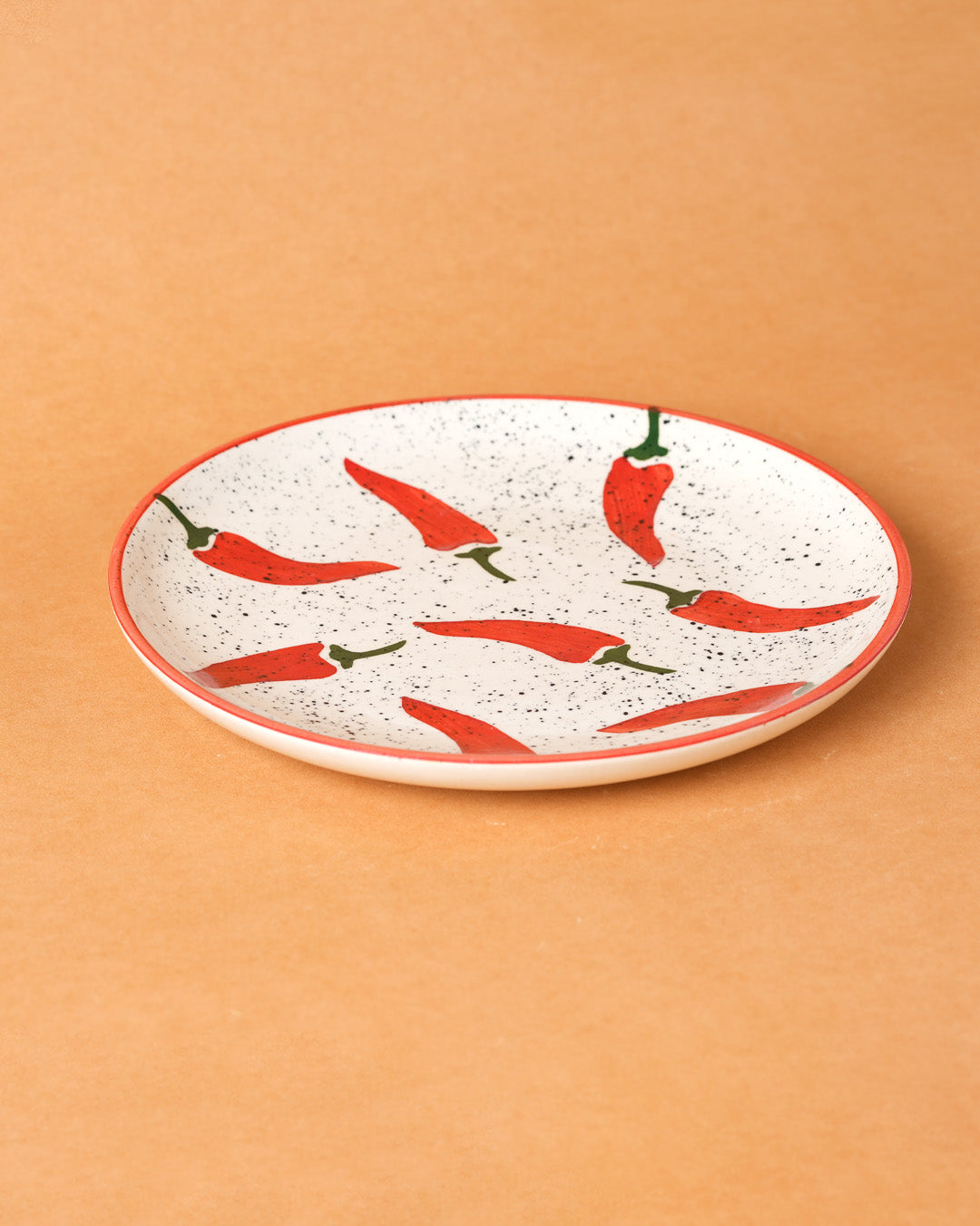 Anaar Mirchi Marigold Orange Plates Combo - Buy 3 Get 1 Free