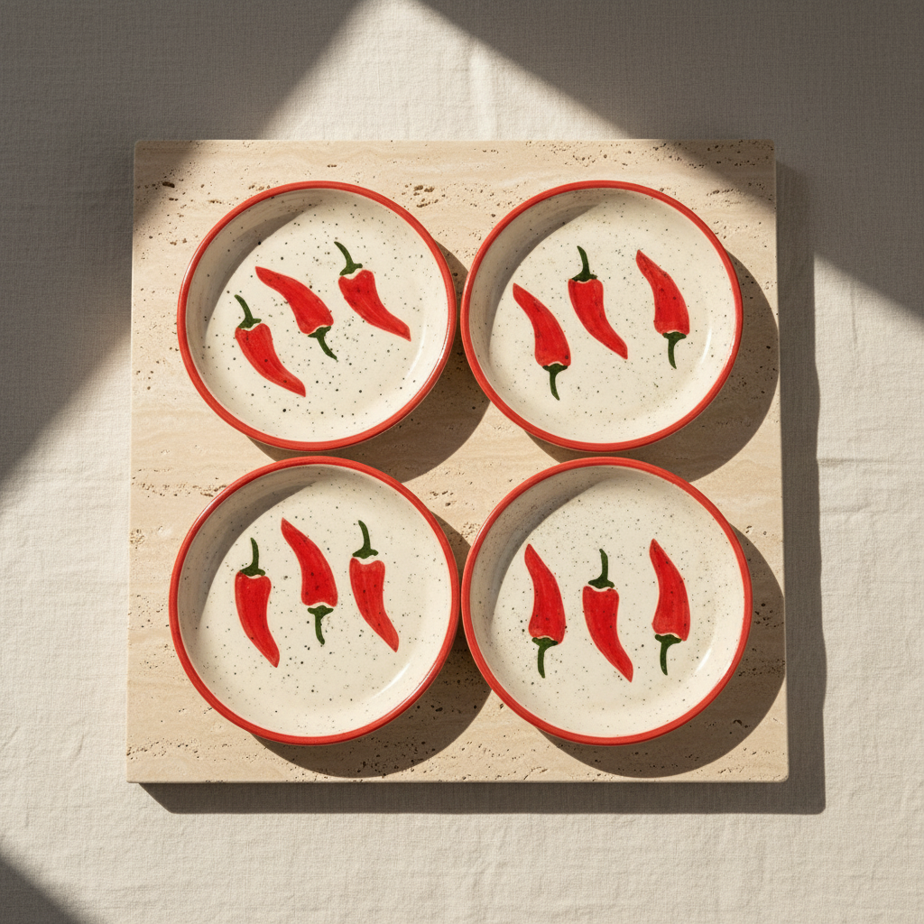 Keep It Spicy Ceramic Tapas Set of 4