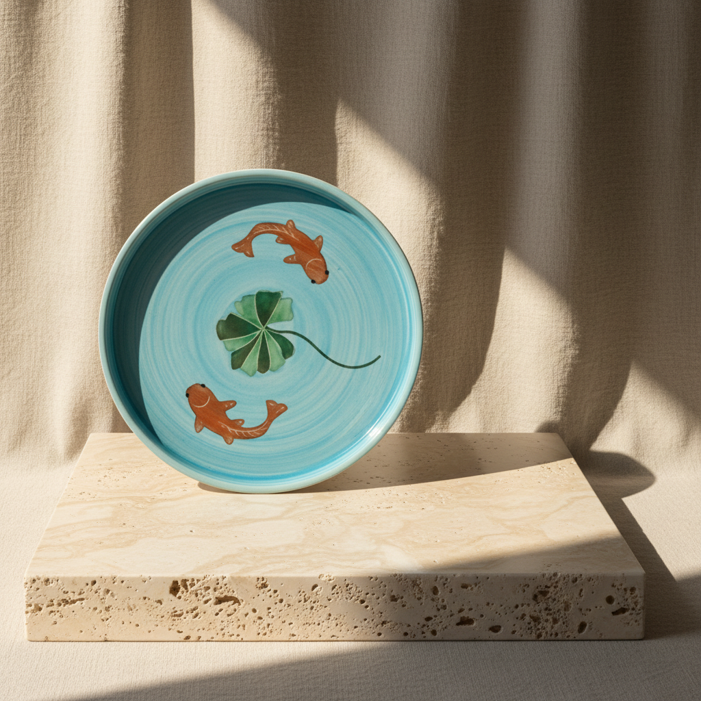 Koi Mulaqaat Fish Ceramic Plates (8 Inches)