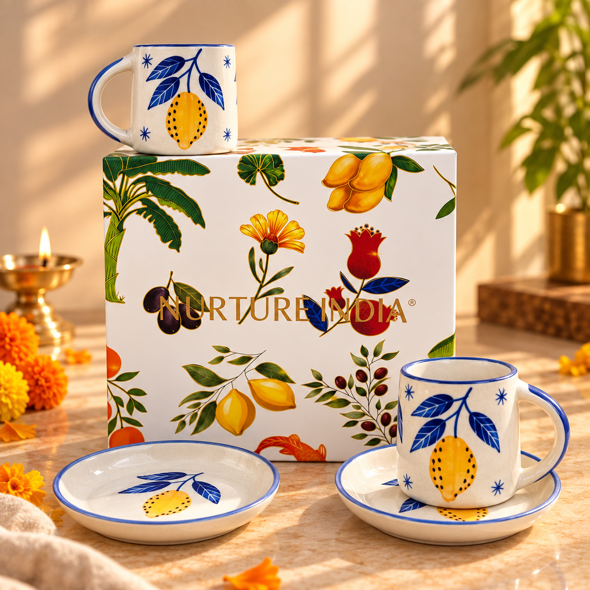 Set of 2 Mugs & 2 Tapas - Hamper