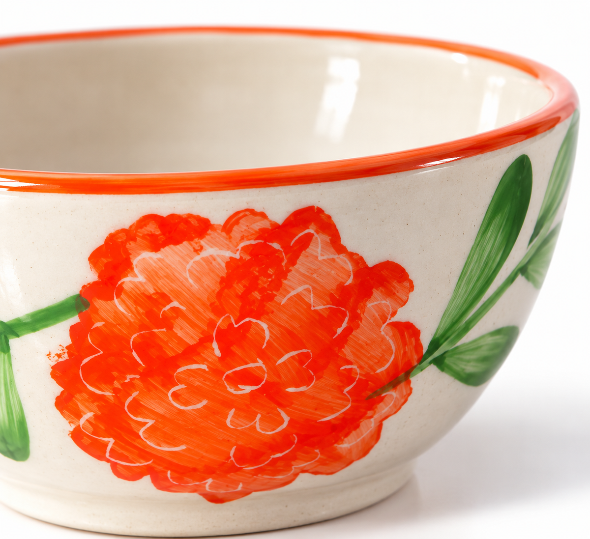 Multipurpose Marigold Mandi Ceramic Prep & Dip Bowl