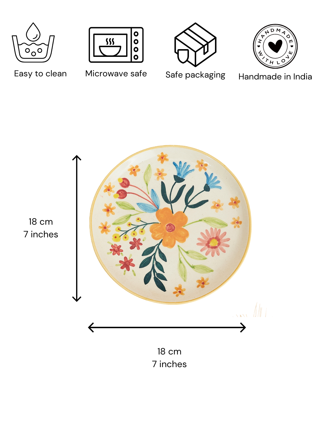 Floral Extravaganza Set - Plate & Mug