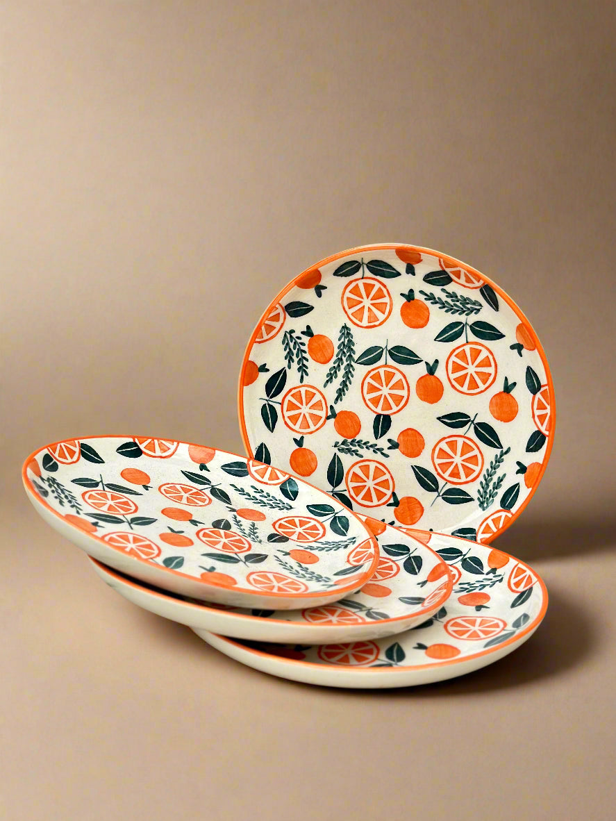 Narangi Plates (7inches) set of 4