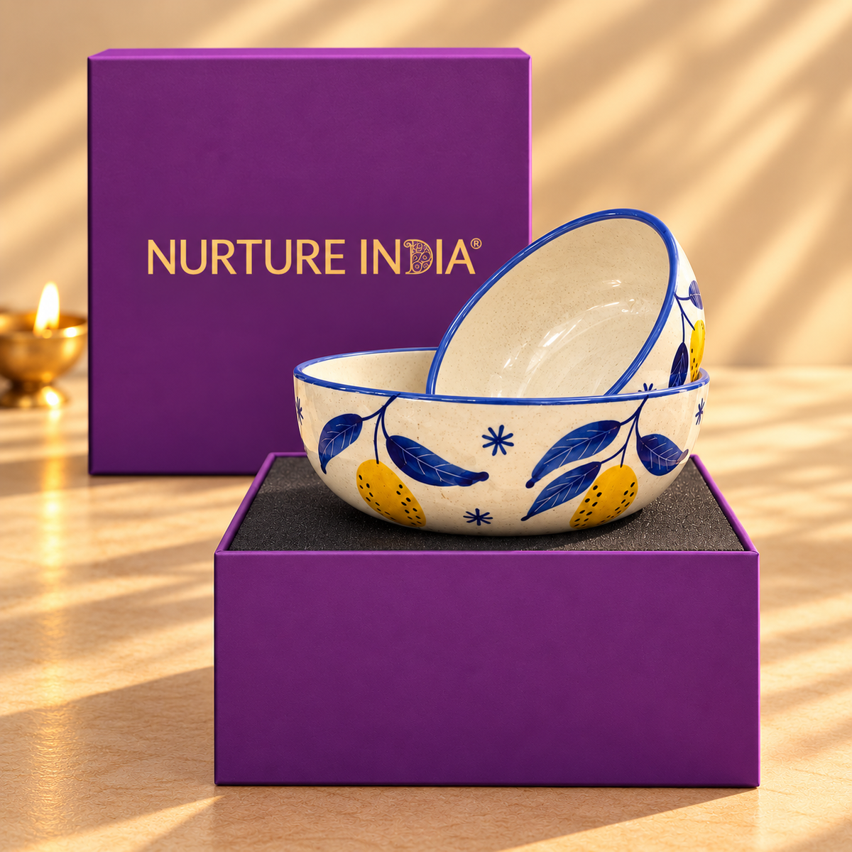Small and Large Bowl - Gift Box (Purple)