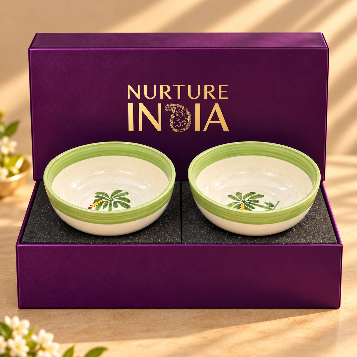 Small Bowls set of 2 - Gift Box (Purple )