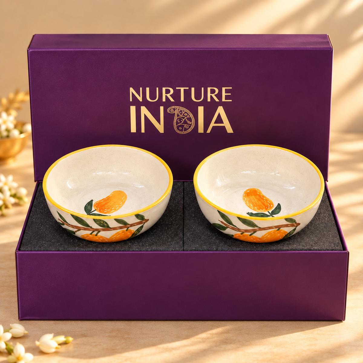 Small Bowls set of 2 - Gift Box (Purple )