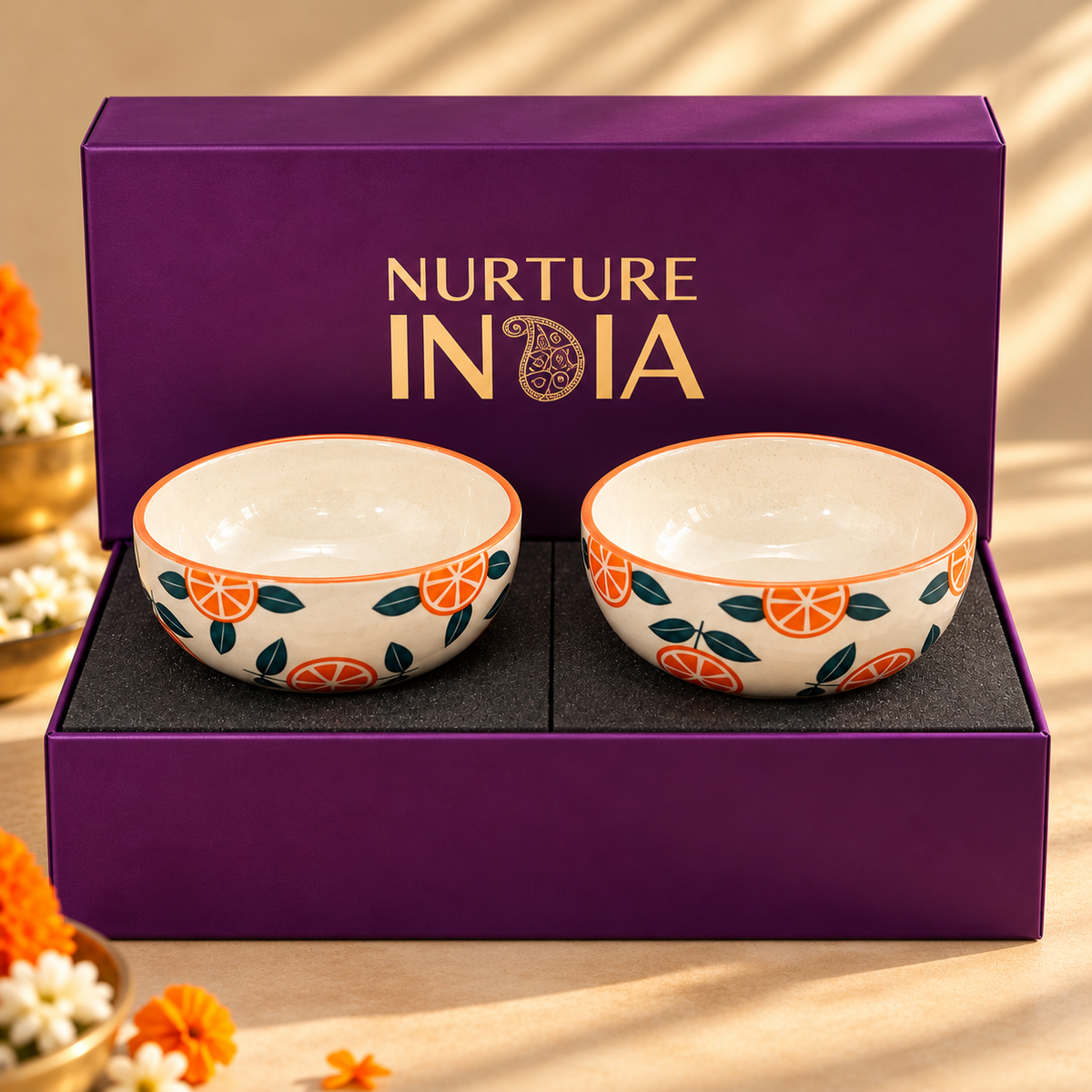 Small Bowls set of 2 - Gift Box (Purple )